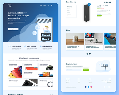 Landing Page above the fold design ecommerce illustration illustrator landing page minimal store ui ux web web design website