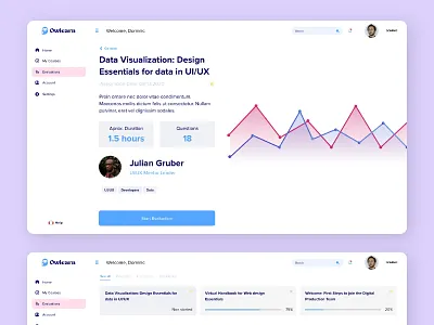 Owlearn | Platform (2) courses design logo logotipo online platform ui ui ux design user experience user interface ux web desin