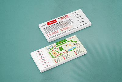 Tickets - Danfoss branding creative design event flat ui ux