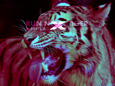 Neon Tiger photoshop