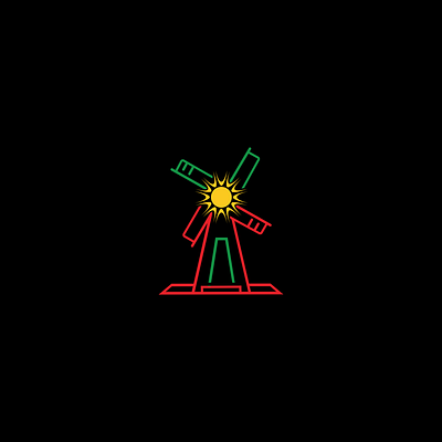 windmill art design graphic design icon logo vector