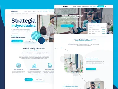 Skarbiec - the investment fund company design landing page ui ui design ux ux design web design