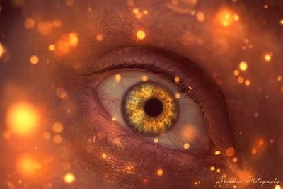 A Window to the Soul abstract art beautiful colorful composite digital art eye fantasy iris light magic photomanipulation photoshop sparks