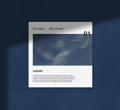 Simple and Minimal layout advertisement book design illustrator instagram post layoutdesign minimal socialmedia