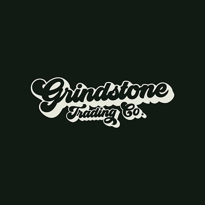 Grindstone Trading Co. Logo branding design fashion branding logo design logo designer vintage clothing company