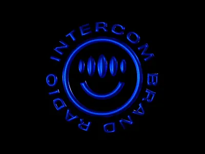 3D IBS Radio 3d 3d animation animate blue brand branding c4d gif gradient logo loop motion typography