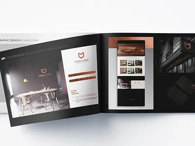 Page Catalogue B5 Design 3d brandbook branding design icon illustration logo minimal typography vector