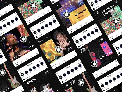 Leopolis Jazz Fest SMM Series branding branding and identity cinema 4d event branding facebook festival instagram instagram post jazz jazz festival marketing campaign redshift3d smm social media social media design