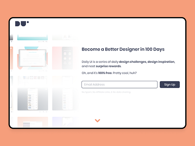 Daily UI #100 daily ui 100 daily ui challenge landing design landing page landing page design landingpage redesign redesign concept website design