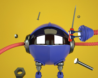 3d robot ready to fix problems 3d 3d art 3dcharacter 3drobot avatar character cinema4d design octane