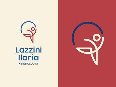 Lazzini - Kinesiologist kinesiology logo logo design logodesign logos logotype osteopata osteopath physiotherapist physiotherapy sport sports logo well wellness logo