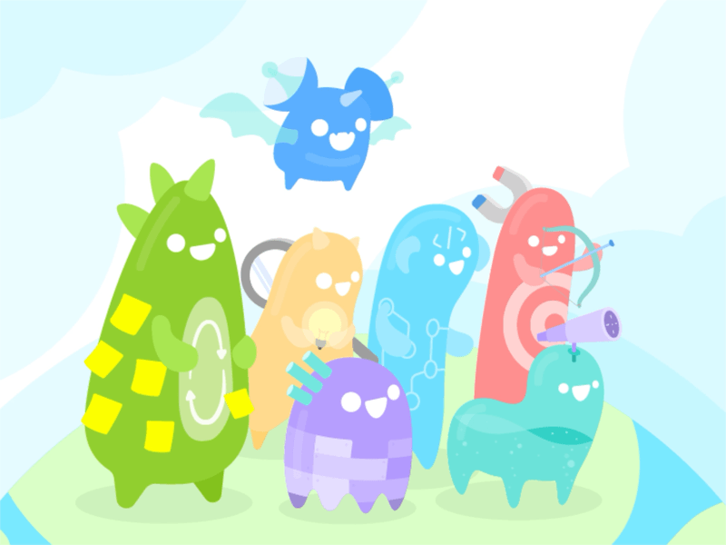 Little Monsters! aftereffects character character design characterdesign characters illustration illustrator loop monster monsters motion graphics motiongraphics vector