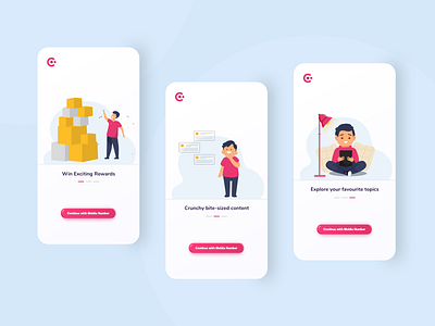 Onboarding Screens: Kids App adobe xd appdesign design kids kids app onboarding ui