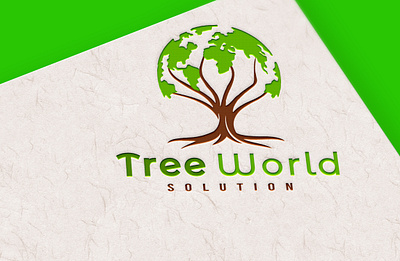 Tree World Logo Design beautiful beautiful branding design beautiful logo branding design flat flat logo graphic design logo logo design logotype minimal tree tree logo tree world trees vector