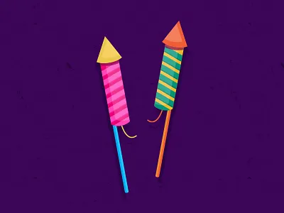 Fireworks - vector illustration adobe illustrator design diwali effect fireworks graphic art graphic design icon illustration india vector