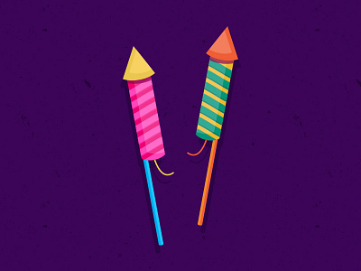 Fireworks - vector illustration adobe illustrator design diwali effect fireworks graphic art graphic design icon illustration india vector