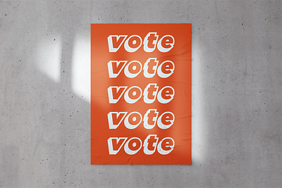 CREATIVES FOR CHANGE // Vote Series Poster 2020 biden branding design election illustration poster poster a day poster art poster design posters typography vote voter votes