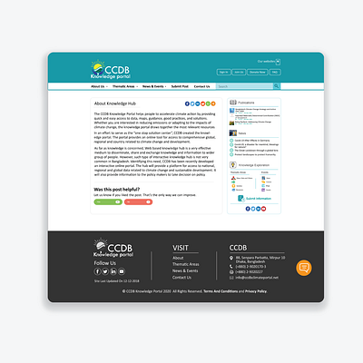 CCDB Knowledge Portal About Us Page about about us about us page climate design illustrator knowledge page page design page layout pages portal portal design portals ui design web design website website design website page
