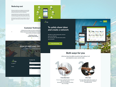 LincEdge Landingpage app landing page branding construction design landing page design landingpage product page sharing economy startup ui web website website design