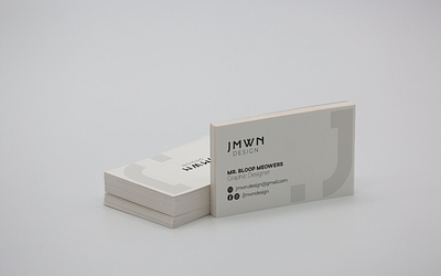 a minimalist business card branding design logo minimal typogaphy