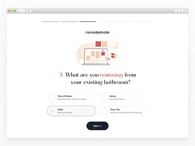 remodelmate — onboarding checkbox form onboarding remodel renovating select signup