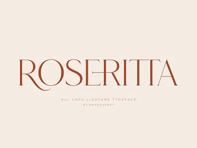 Roseritta - Ligature Serif [FREE] branding display display font elegant font free free font invitation layout ligature ligature font logo font luxury font magazine modern serif presentation serif social media typeface