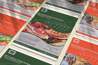 Food Flyer Design branding food marketing resturent flyer