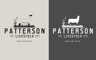 Patterson Livestock Logos branding design logo logo design print design typography web