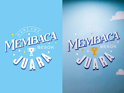 Mural Garasi Baca design graphic design mural typography