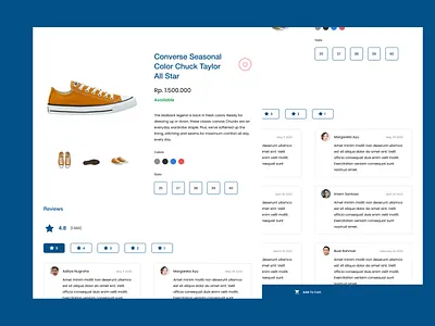 Shoe Product Detail desain design detail figma product product detail product detail page template ui uidesign uiux user experience user interface ux uxdesign web website