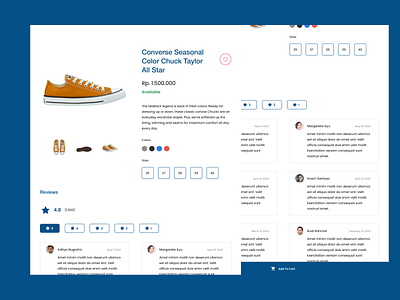 Shoe Product Detail desain design detail figma product product detail product detail page template ui uidesign uiux user experience user interface ux uxdesign web website