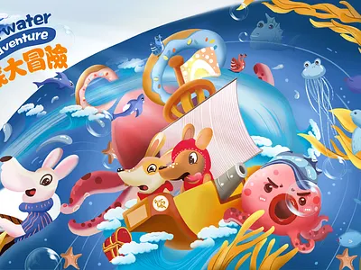 海底大冒险 design illustration 手绘 插画