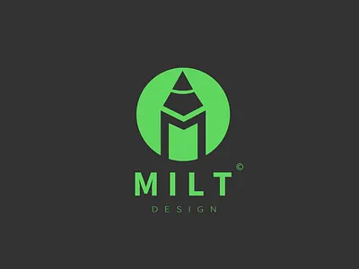 MILT logo design 2d branding green logodesign minimalist logo vector