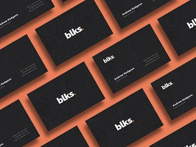 Simple Elegant Dark Business Card agency black business card clean company corporate creative dark design name card pattern simple template topography topography map