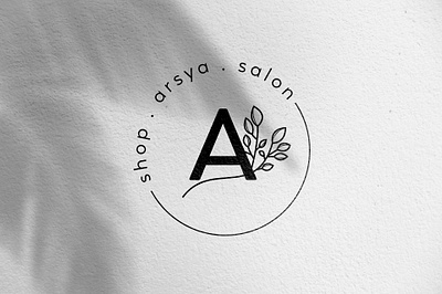 Arsya shop and salon logo concept circle logo creative design logodesign