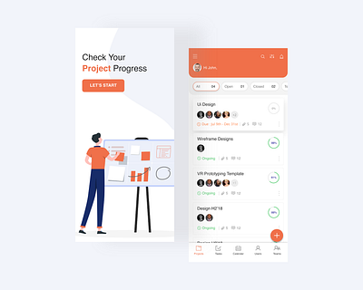 Task management - App Design admin design adobexd app design task task management task management app ui design web design