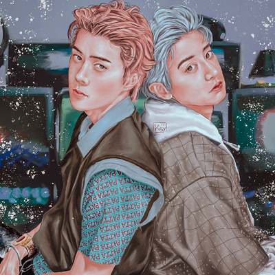 EXO - SC Fanart art artwork digital panting fanart illustraion painting photoshop