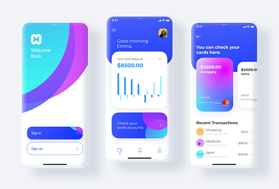 iOS Payment App Design app app design apple design illustration ios minimal typography ui ux vector web website