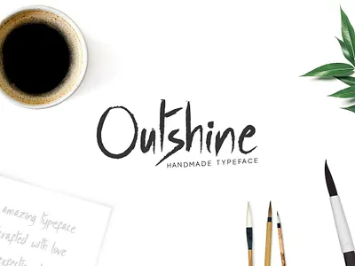 Outshine - Luxury / Handwritten Font designova font font design font family fonts handmade handwriting handwritten minimal minimalist sell selling type typeface typeface design typeface designer typeface. lettering typefaces typography webfonts