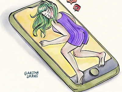 Instagram Frankeinstein art artist comic illustration ink watercolour