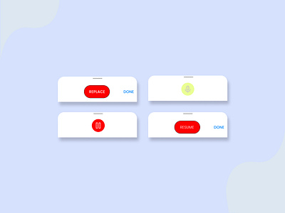 Button state on Audio Recording app audio audio app audio player button state mobile app mobile ui recorder ui ui design ux ux design