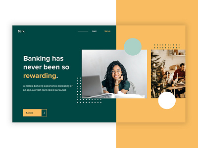 Banking banking branding design finance golden canon grid green grid landing landing page landing page ui landingpage layout typography ui ux ui design website