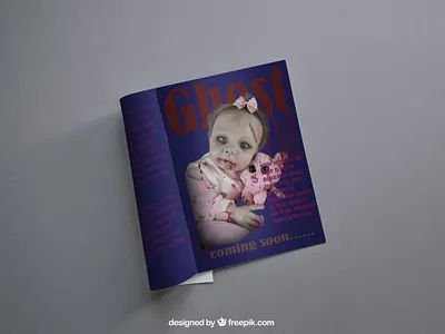 ghost magazine design illustration magazine design magazine illustration mockup photoshop