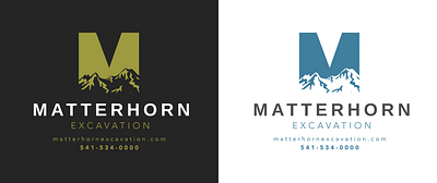 Matterhorn Branding branding design logo logo design print design typography web