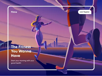 Fitness Landing Page-UX/UI Design clean design landing page landing page design ui design ux ui design web webdesign website website concept websitedesign websites