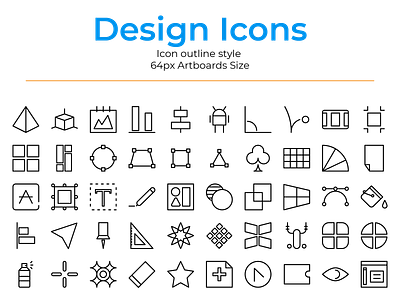 Design icons pack app flat icon illustration web