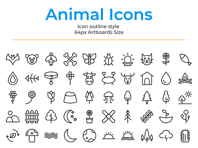 Animal icons pack app icon web