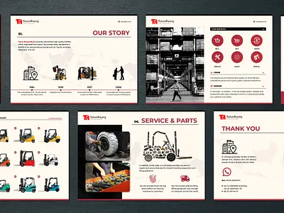 TRForklift Jakarta - Company Profile Design art direction branding branding identity creative design graphic graphic design identity design illustration print