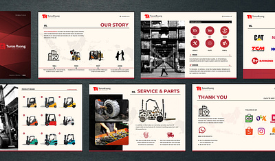 TRForklift Jakarta - Company Profile Design art direction branding branding identity creative design graphic graphic design identity design illustration print