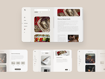 Mela Website - Craft stories / Event section animation blogs craft crafts flat handicraft homepage macbookpro minimal ui ui design uiux ux ux design web web design webdesign website website design xd design